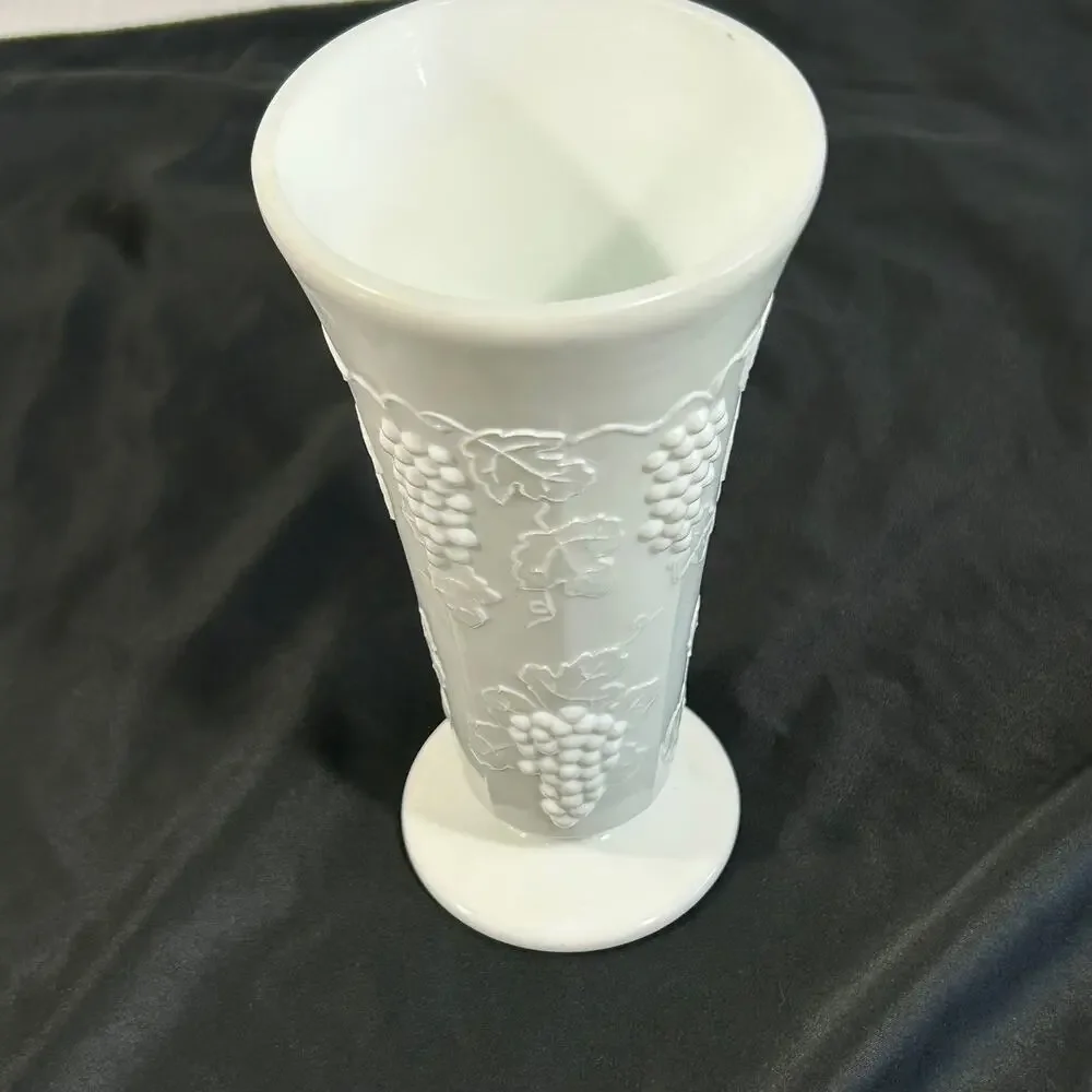 Milk Glass Vase 8